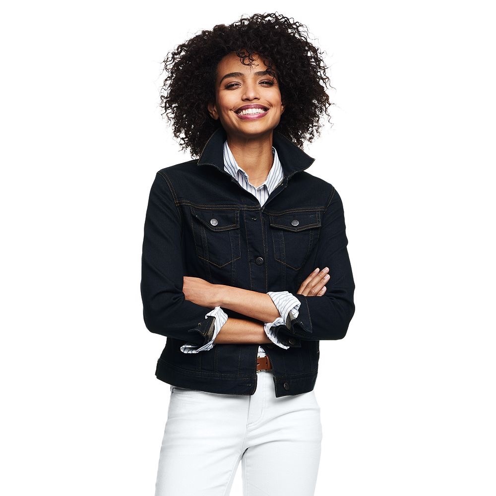 LIKE NEW - dark wash denim jacket
